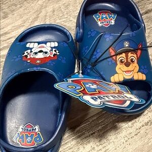 Paw Patrol Kids Toddler Blue Clog Sandals with Characters 5/6 NWT